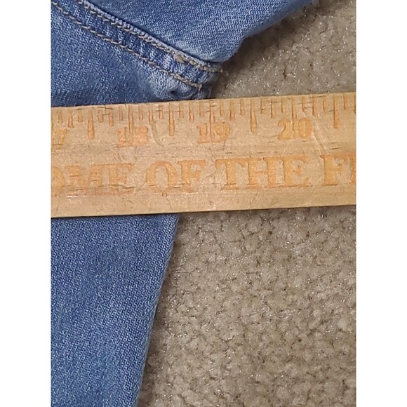 Madewell Denim Coveralls Womens M Blue Button Up LS Work Utility Boho Jumpsuit - Picture 13 of 16